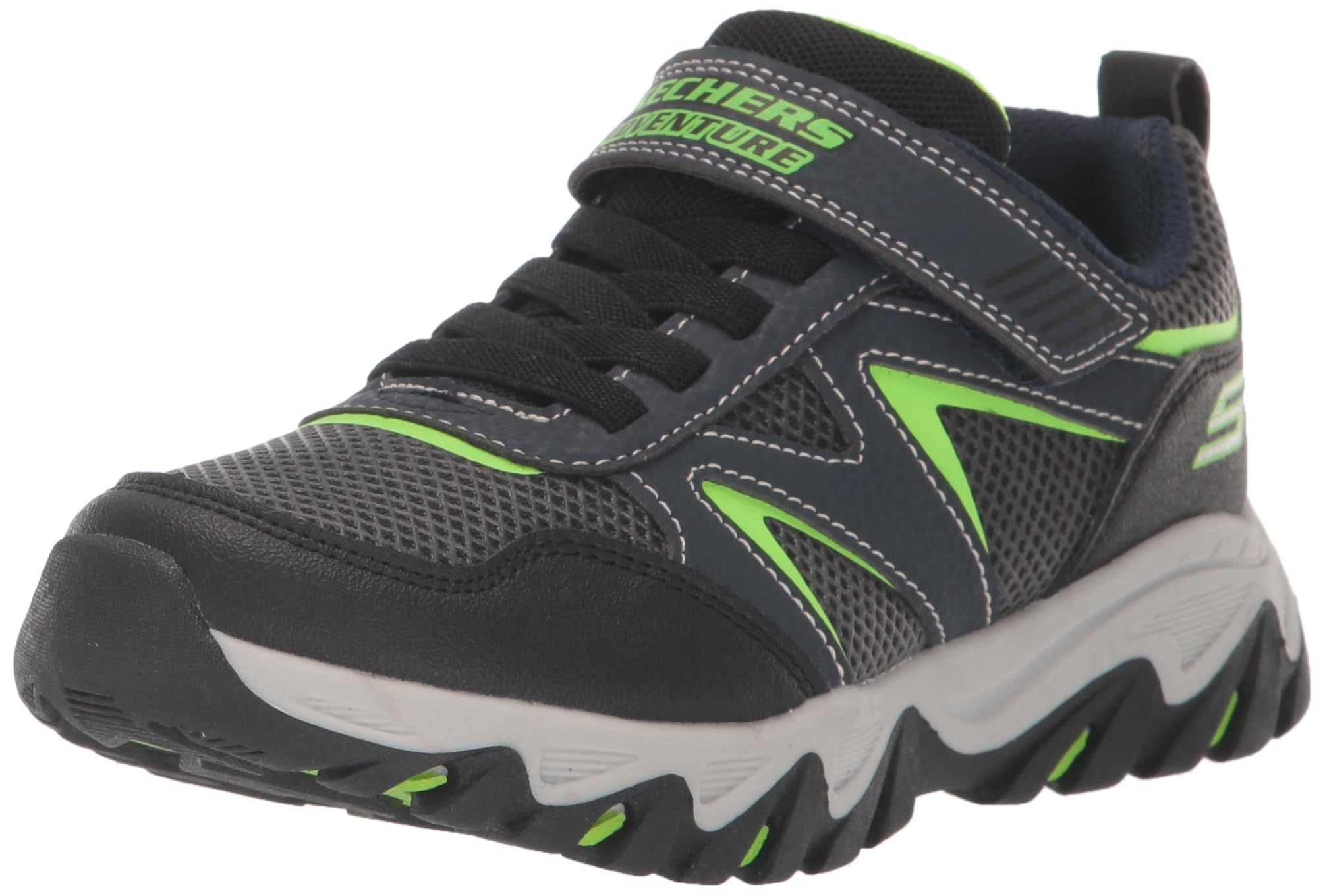 Skechers Kids Rugged Ranger Zapatilla deportiva para niños, azul marino/lima, 12 niño