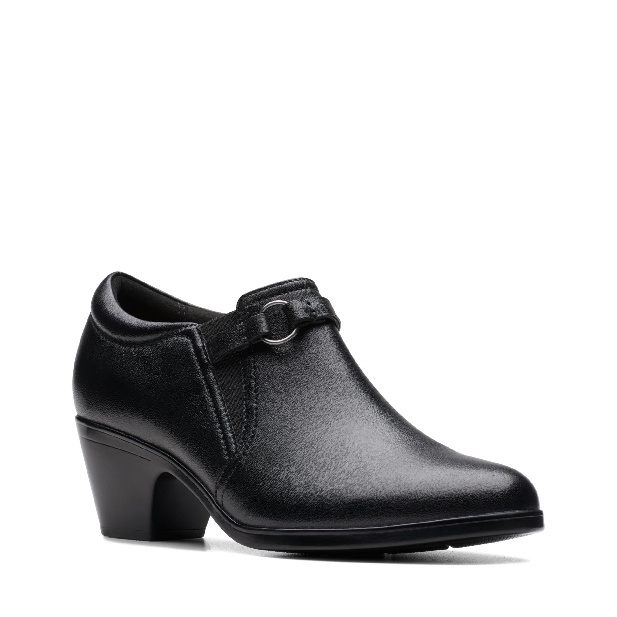 Clarks Collection Emily 2 Erin Pump para mujer, cuero negro, 9 estrecho EE. UU.