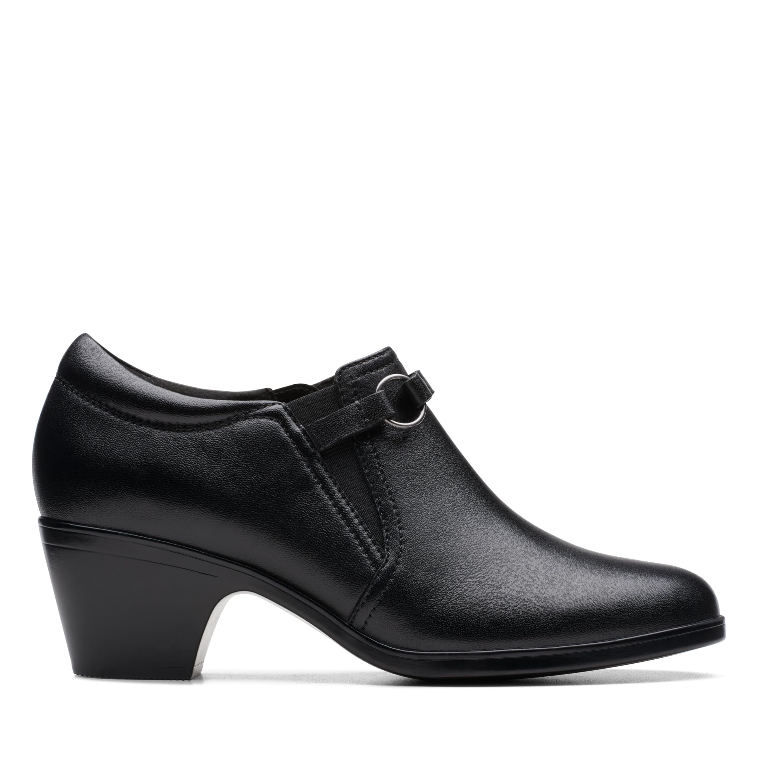 Clarks Collection Emily 2 Erin Pump para mujer, cuero negro, 9 estrecho EE. UU.