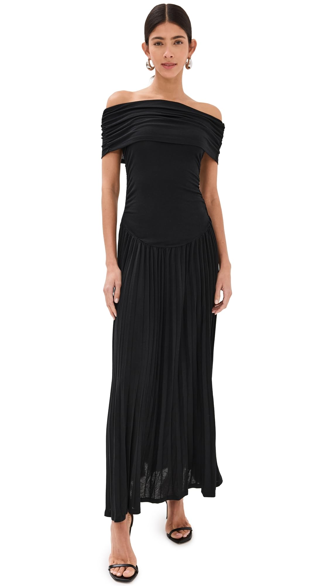 Lioness Vestido largo Field of Dreams para mujer, ónix, M