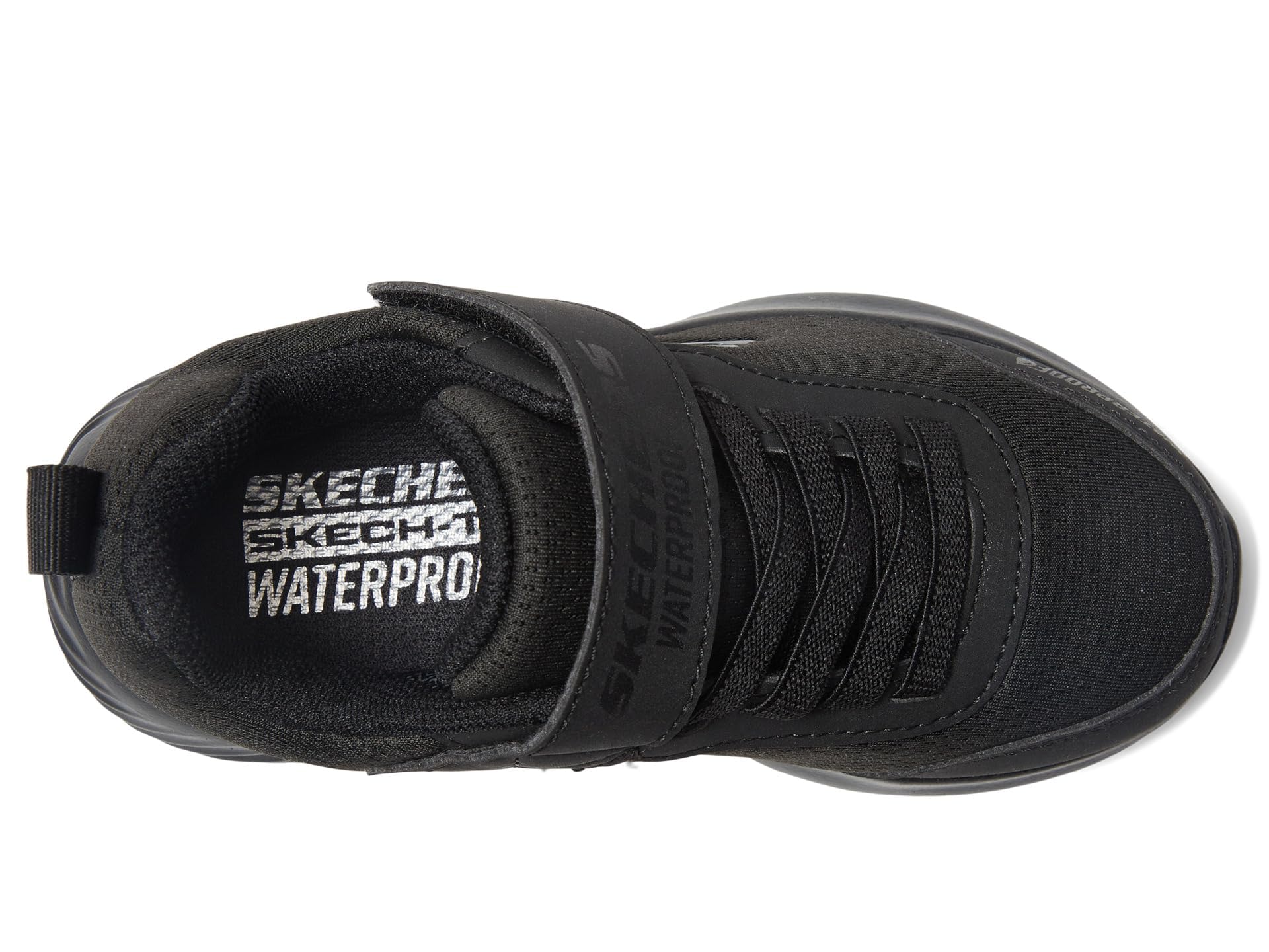 Skechers Bounder Dripper Drop Zapatillas impermeables para niño, negro/negro, 11 niño