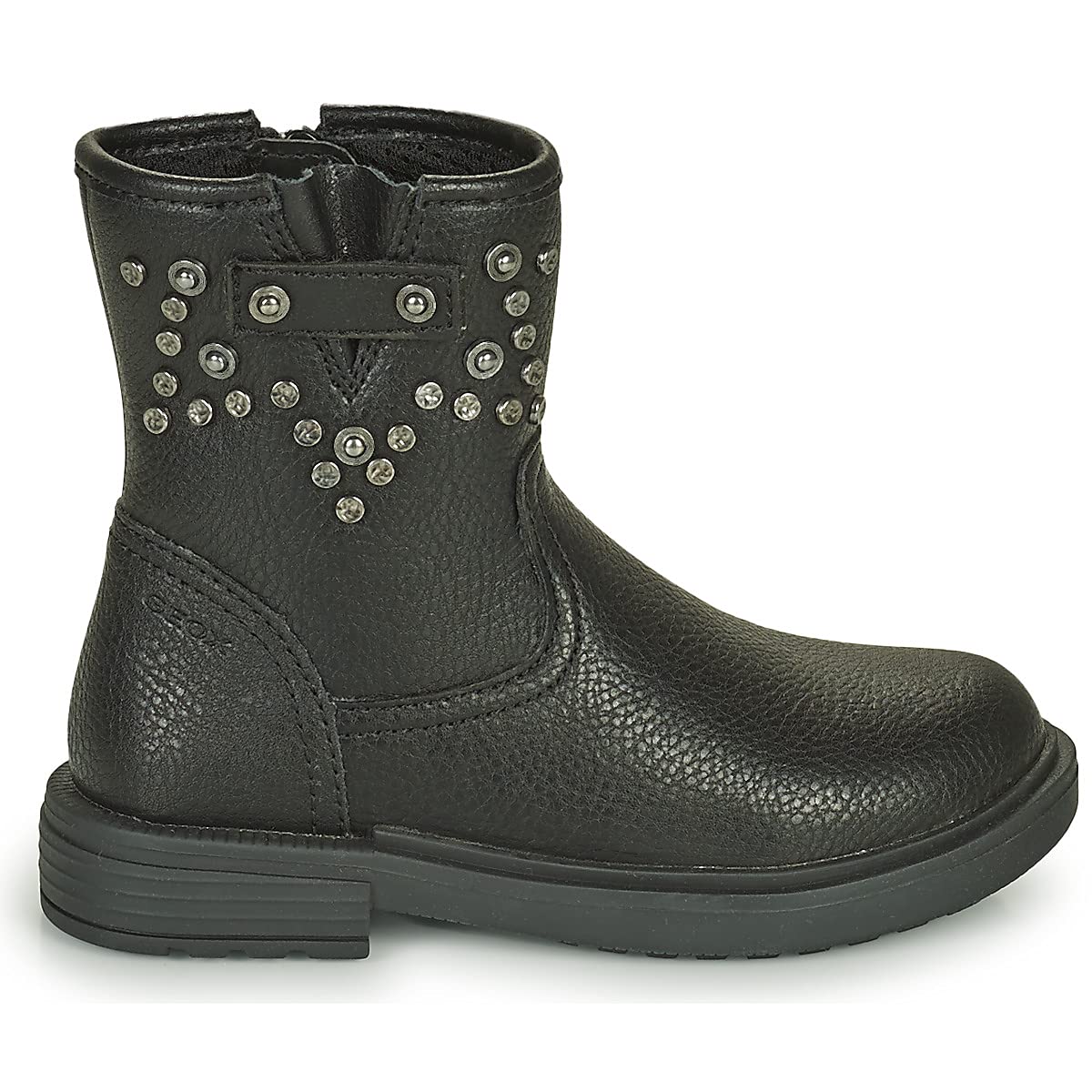 Geox Eclair 30 para niña (niño pequeño/niño grande) Negro 31 (US 13 niño pequeño) M