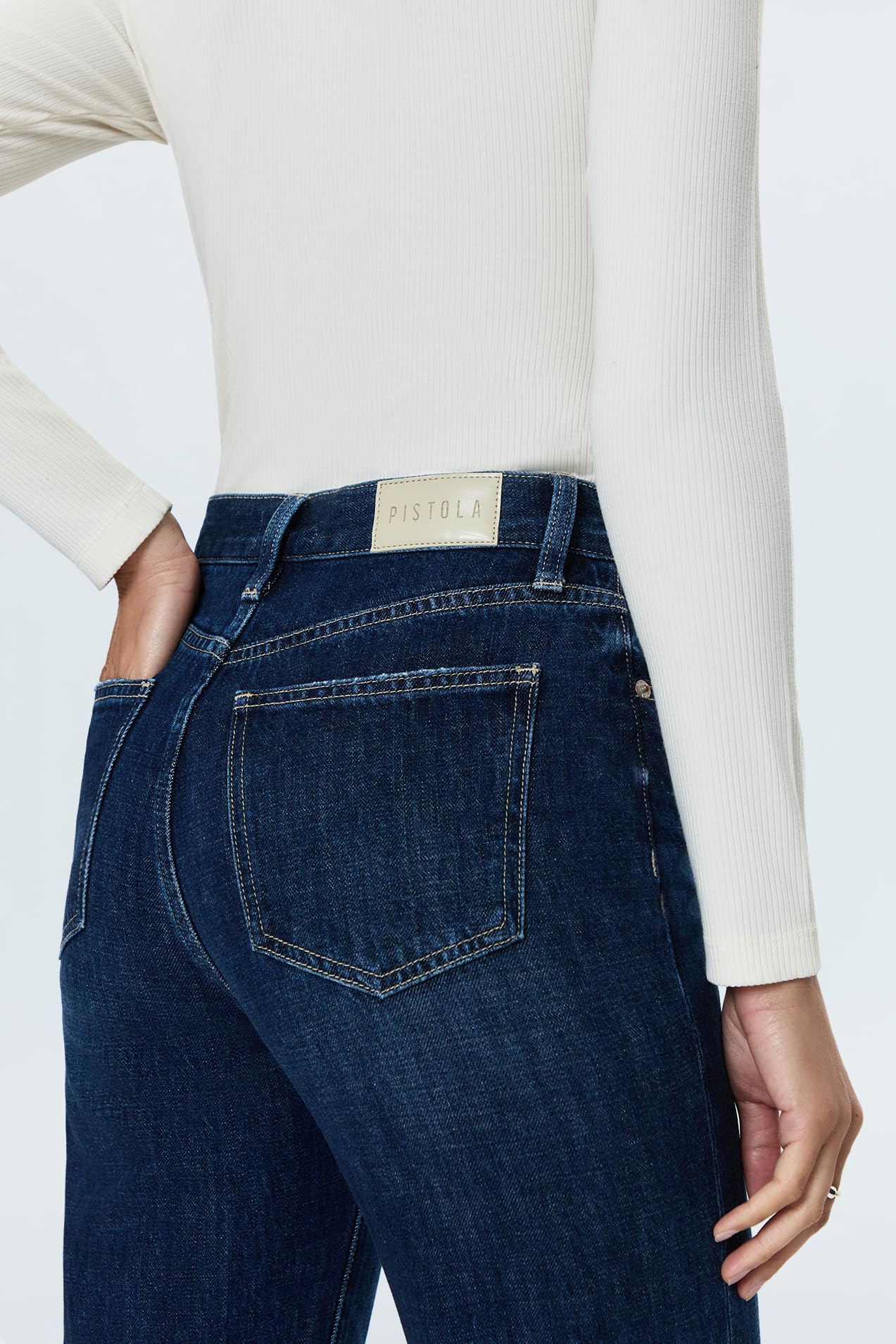 PISTOLA Denim - Vaqueros Cassie de talle muy alto y pierna recta - Vaqueros de talle 