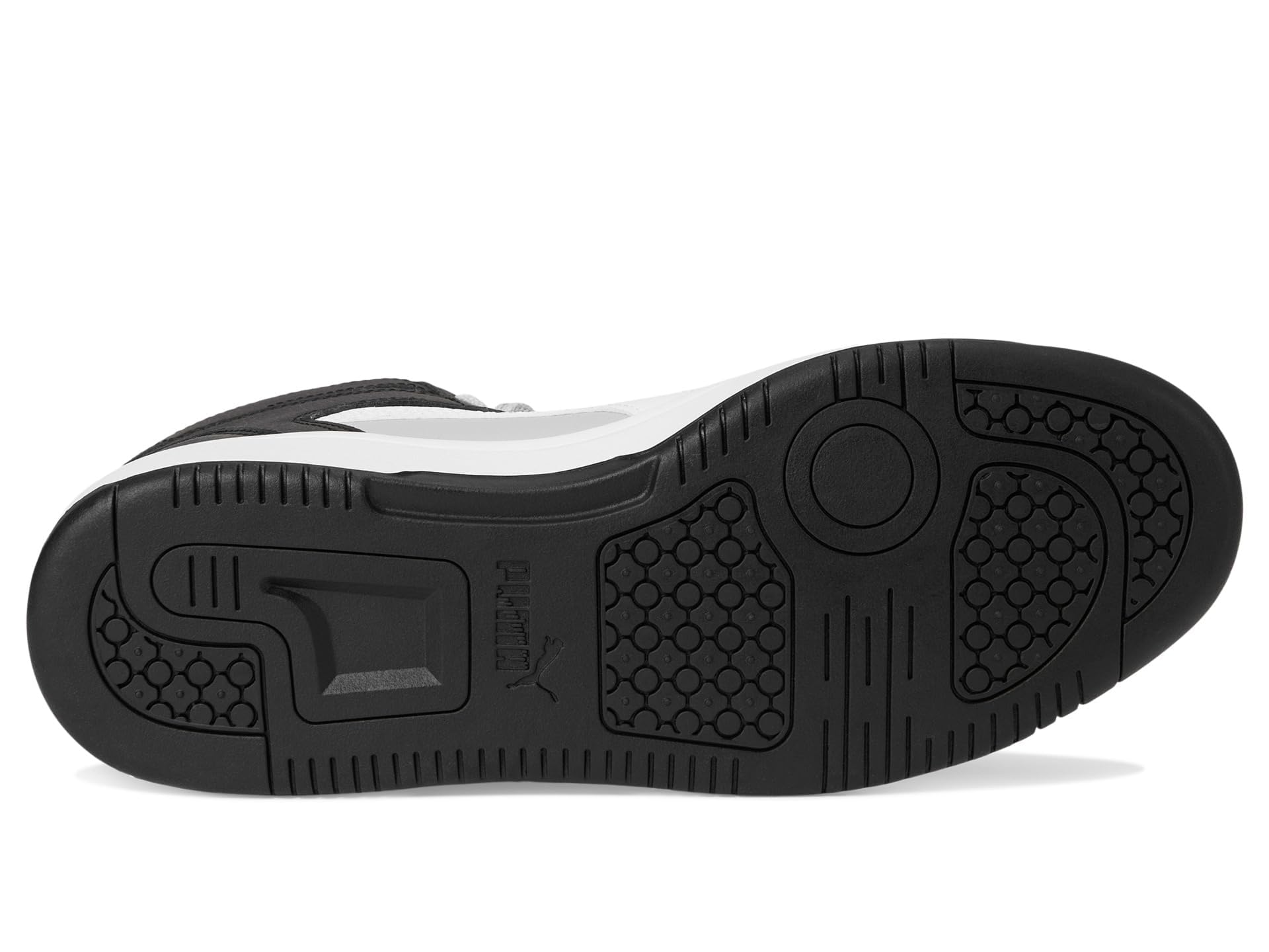 Puma Mens Rebound Layup Zapatillas planas gris claro/Puma blanco/Puma negro 9.5 media