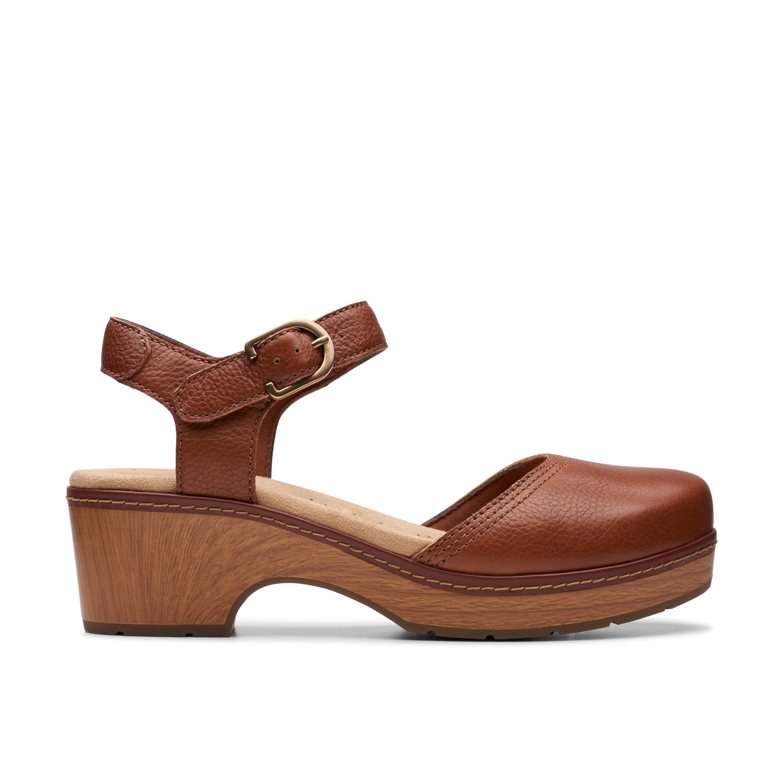 Clarks Collection Paizlee Bay para mujer, cuero tostado, 9.5 de ancho EE. UU.