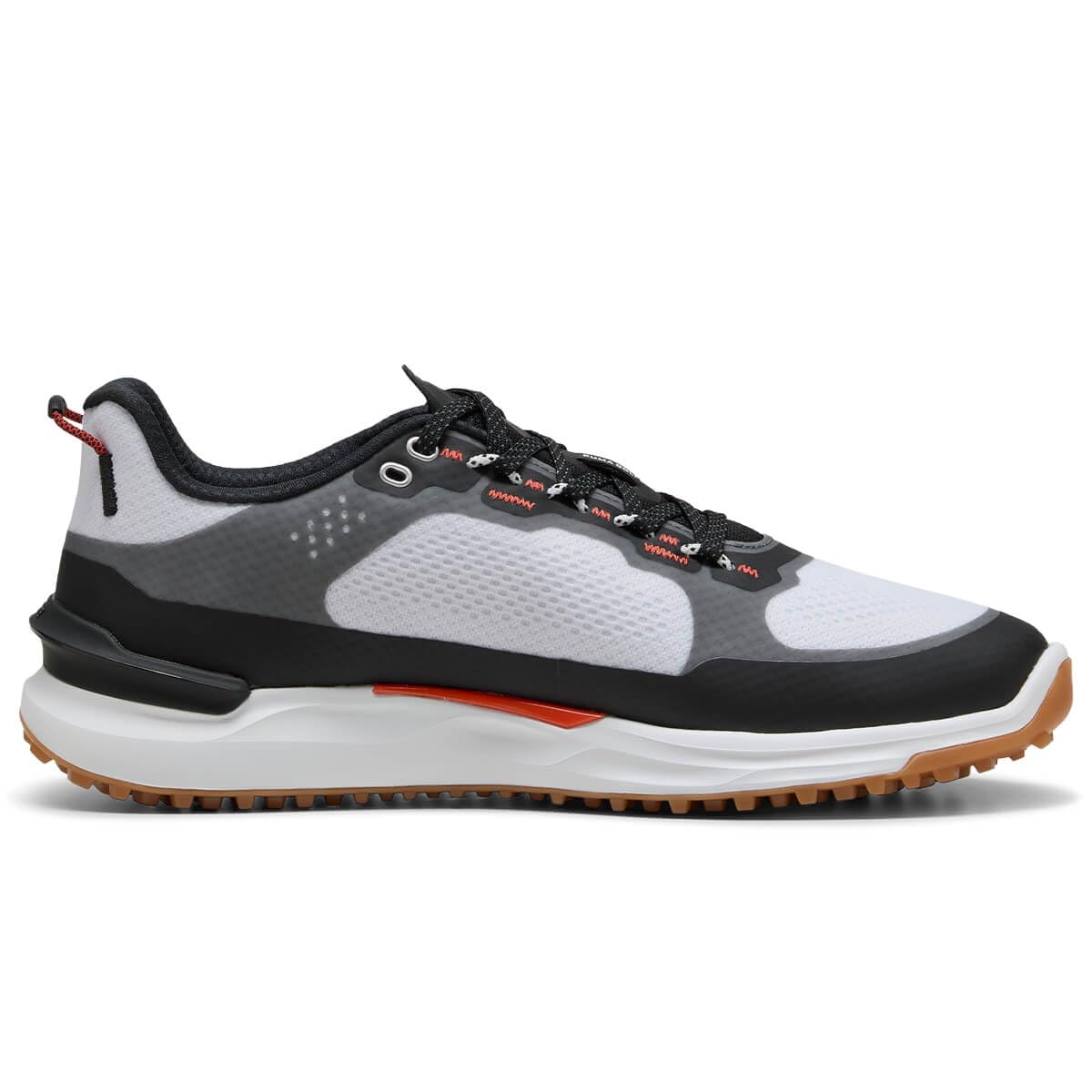 Puma Ignite Elevate X Zapatos de golf para hombre, Puma White/Puma Black, 28,5 cm