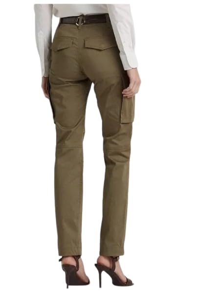 Lauren Ralph Lauren Pantalones cargo de satén de algodón, 12
