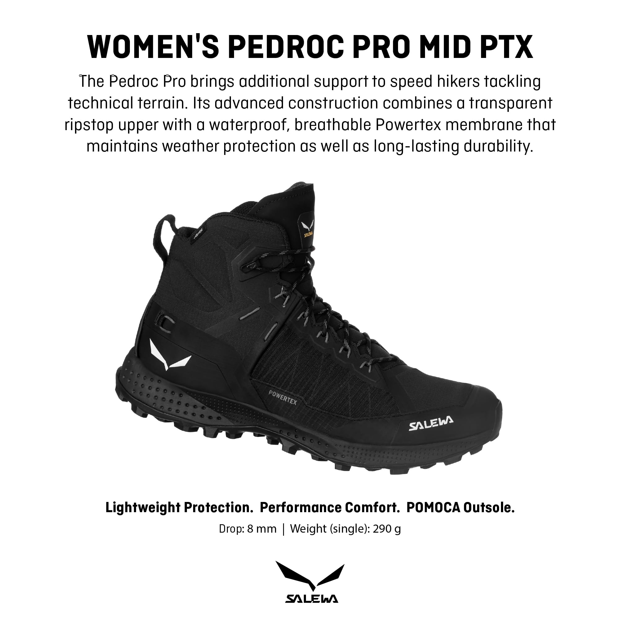 Salewa Pedroc Pro Powertex Botas impermeables de trekking y senderismo para mujer - N