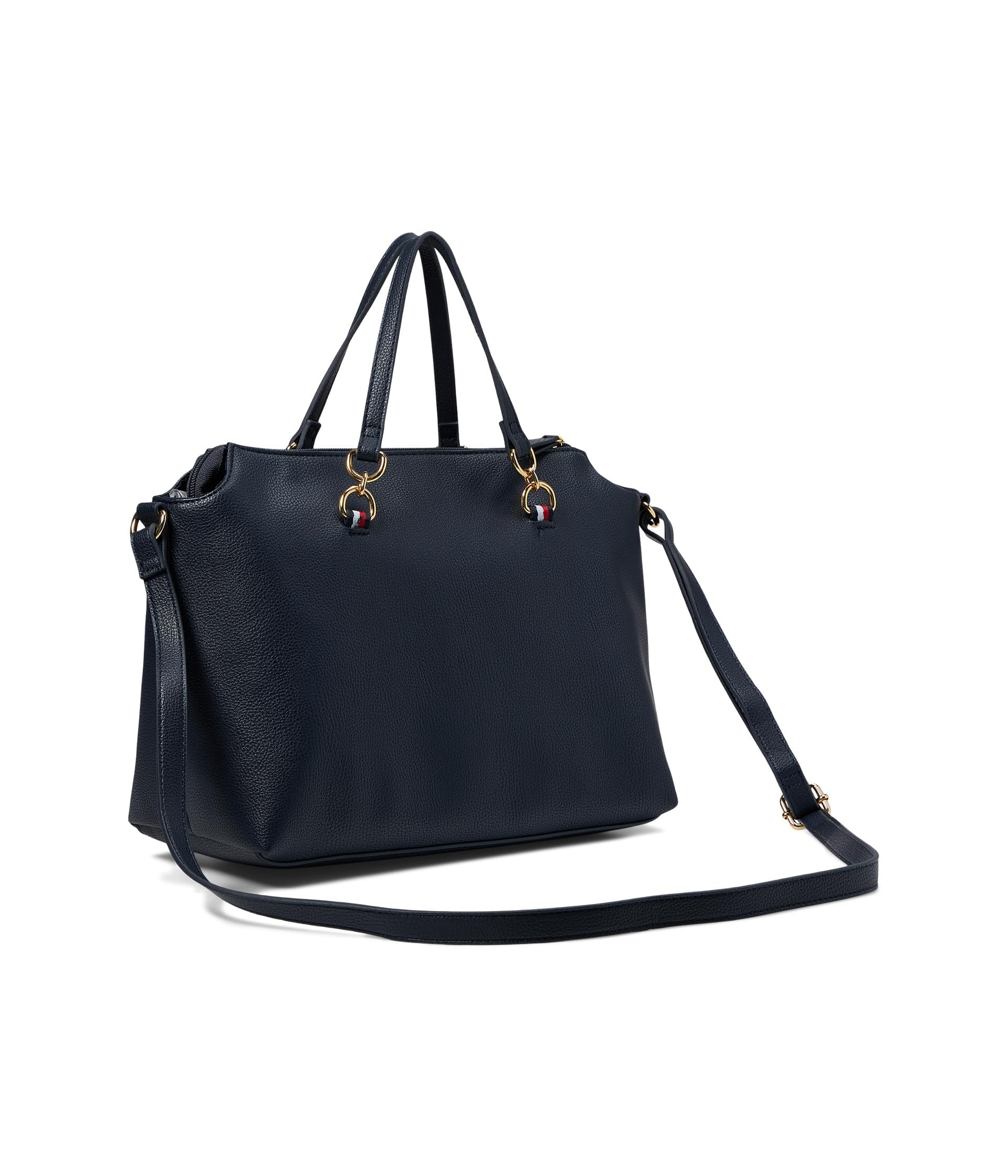 Tommy Hilfiger Amelia II Convertible Satchel-Pebble PVC Tommy Navy Talla única