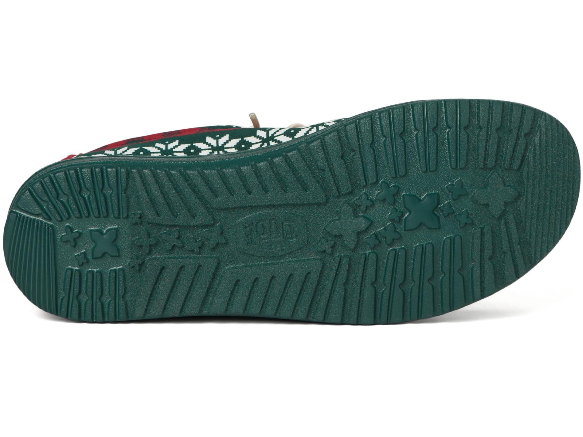 Hey Dude Wally Holiday Cheers - Mocasines para hombre - Parte superior textil - Cordo