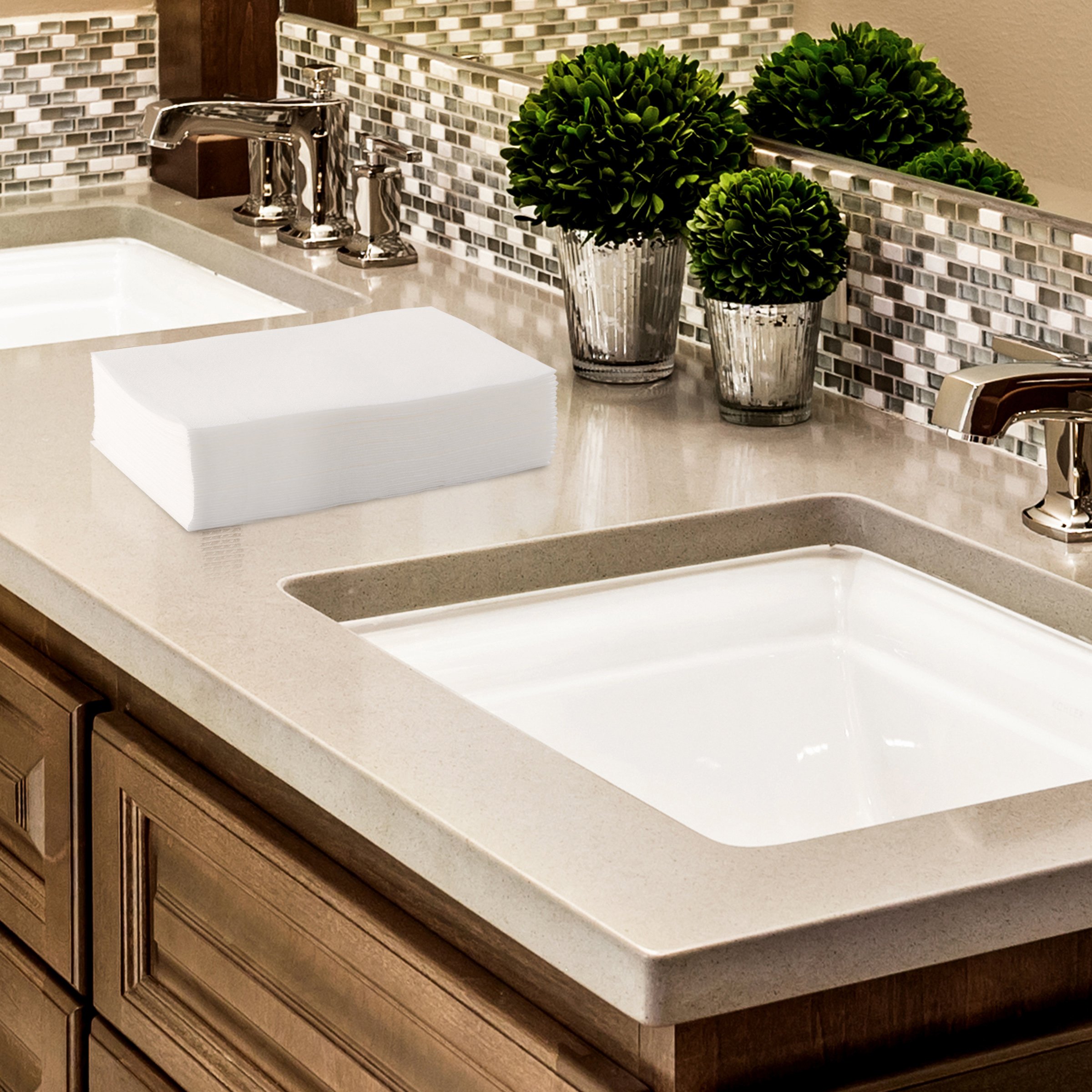 200 servilletas de baño desechables BloominGoods | Toallas para invitados de un solo 