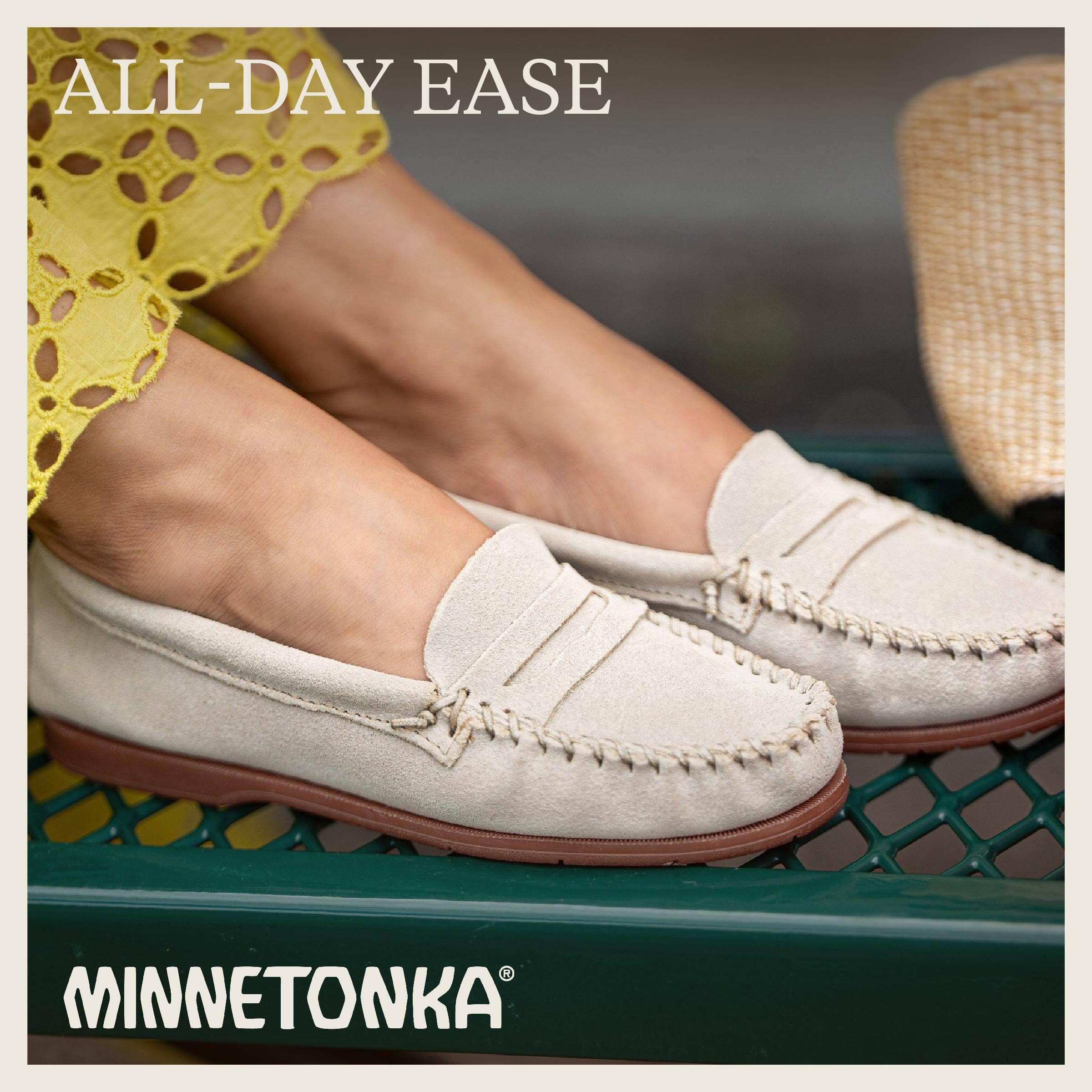 Minnetonka Mellony Penny - Diseño de mocasín Penny para mujer, resistente al agua y a