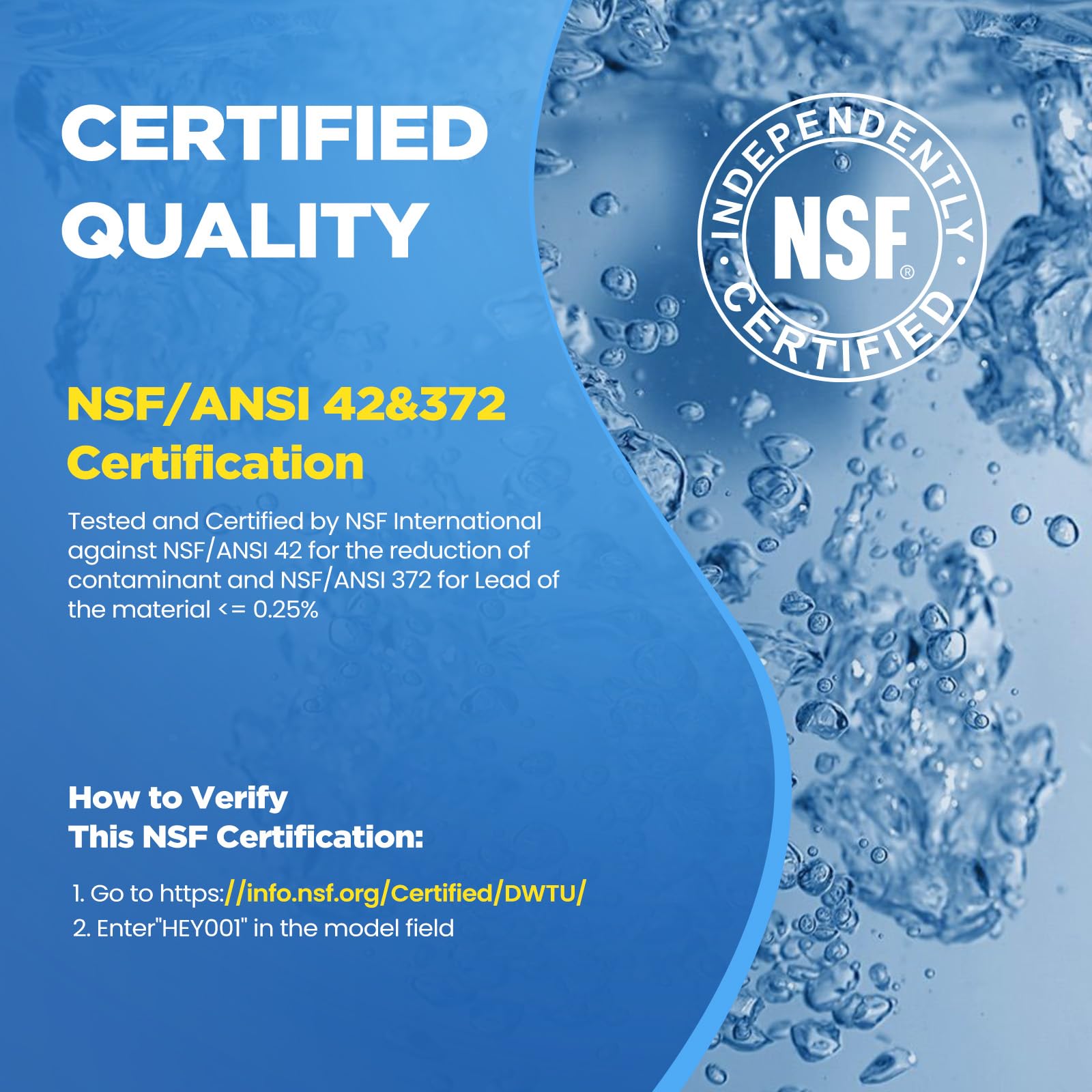 Reemplazo de filtro de agua W10295370A compatible con Whirlpool EDR1RXD1, Everydrop F