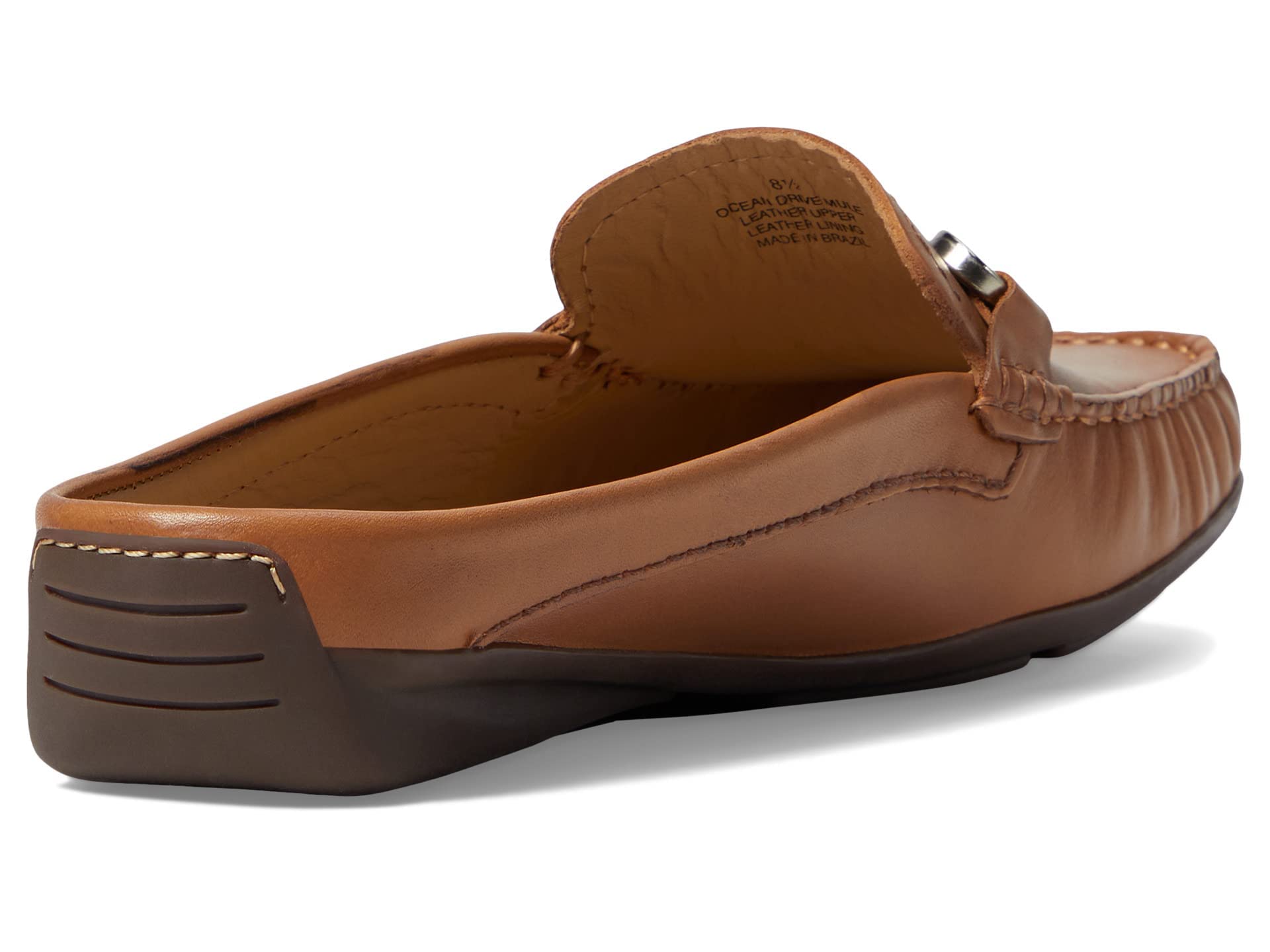 Marc Joseph New York Ocean Drive Mules Marrón Napa Bruñida 8,5 M
