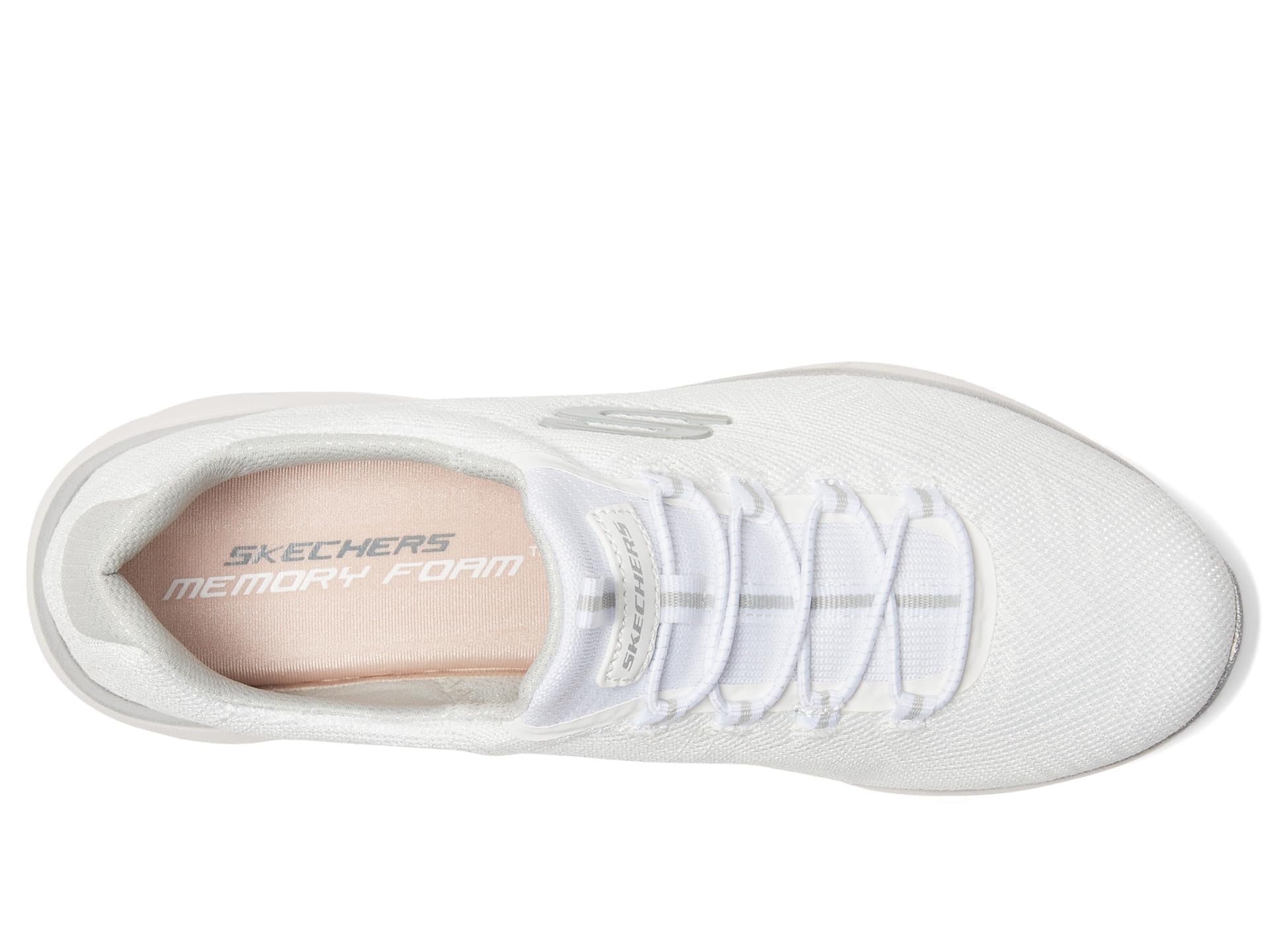 Skechers Summits, Zapatillas para Mujer, Blanco/Plata=WSL, 10