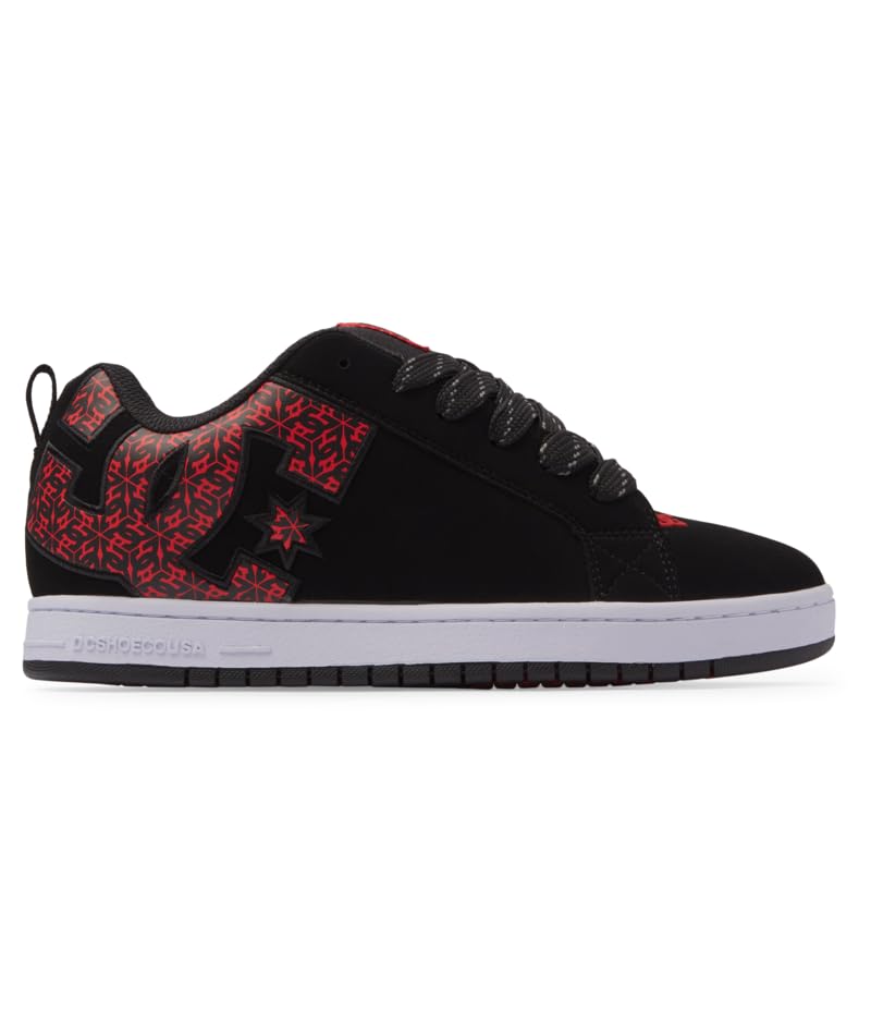 DC Court Graffik, Negro/Blanco/Rojo, 9.5