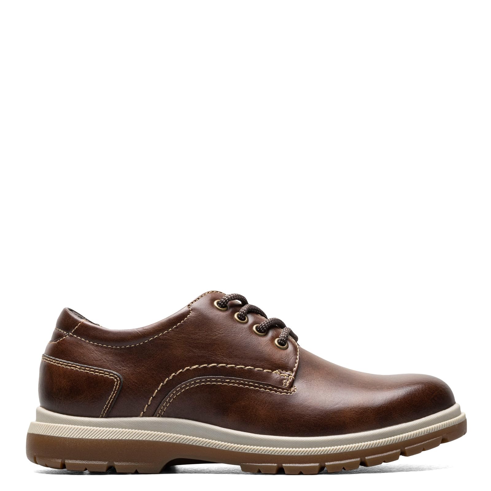 Florsheim Lookout Plain Toe Ox Jr Niños Pequeños Oxford 55 M US Big Kid Castaño
