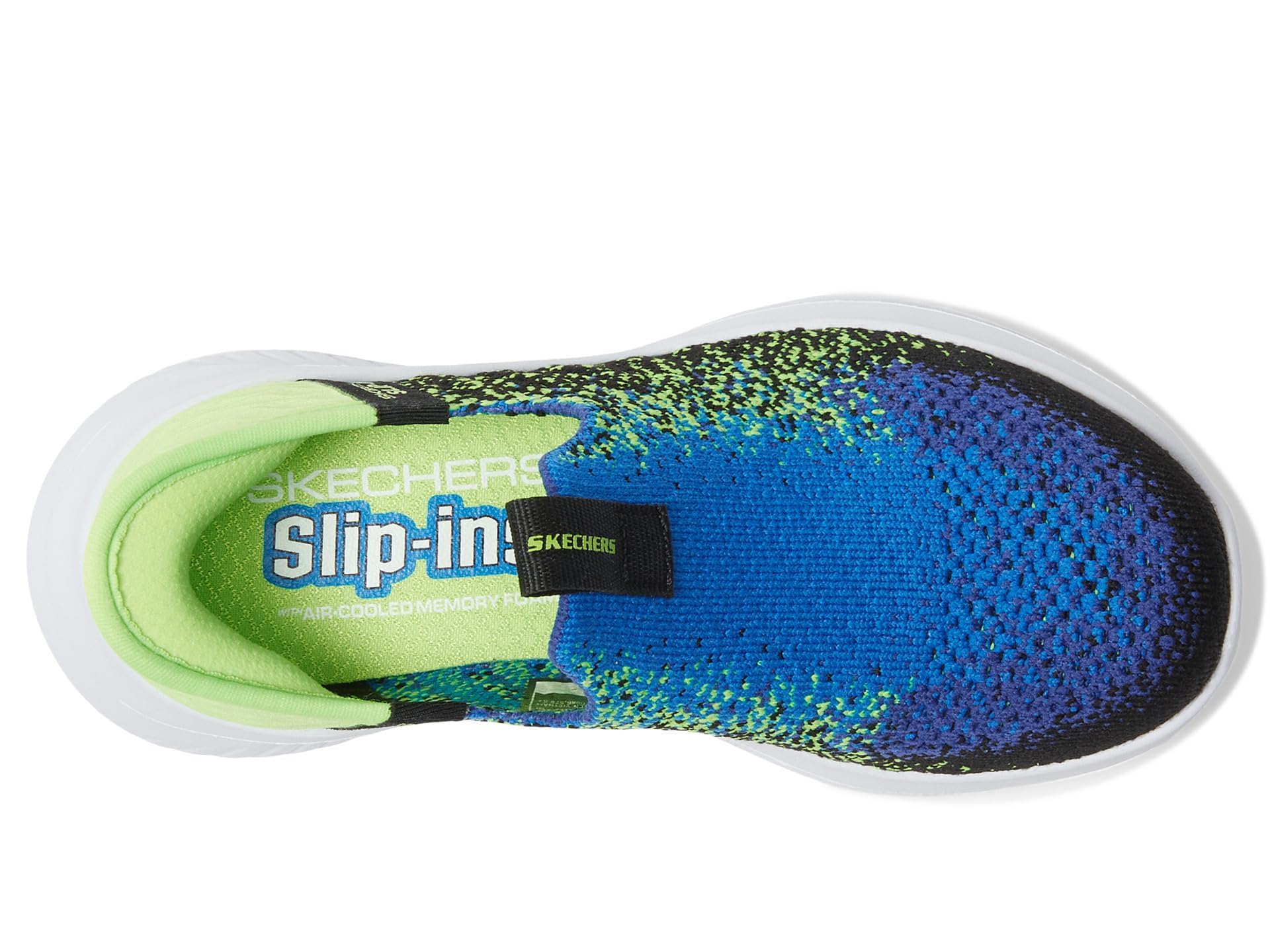 Skechers Kids Ultra Flex 3.0 - Zapatillas para niños, color negro/azul/lima, 13, niño