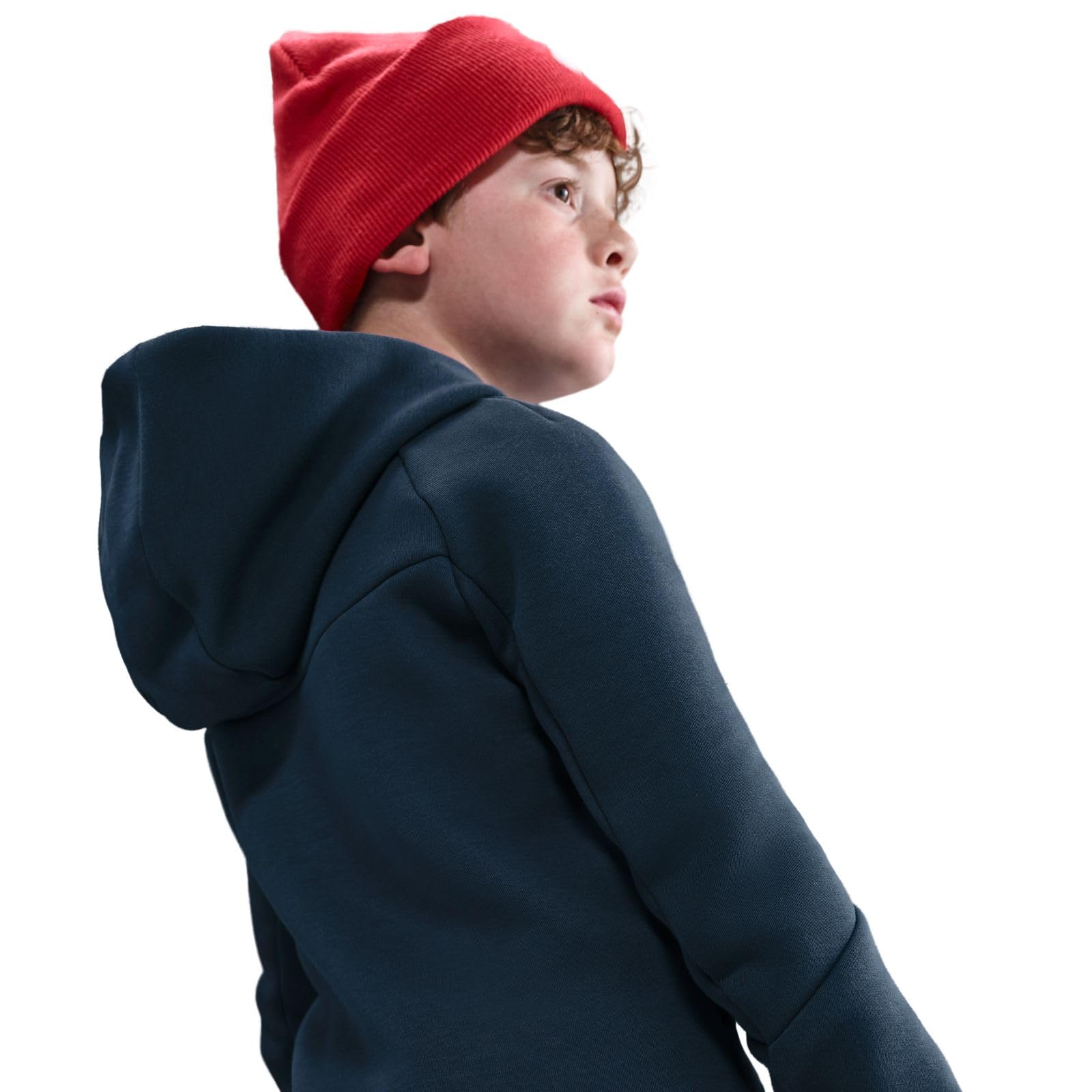 Nike Sportswear Tech Fleece Sudadera con capucha y cremallera completa para niños gra
