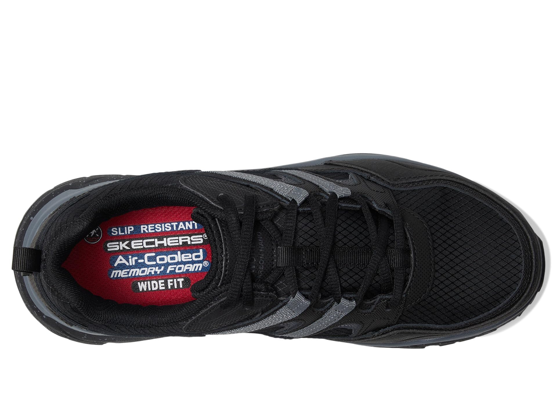 Skechers Work D'Lux Journey Comp Toe Zapatillas, Negro/Gris, 7