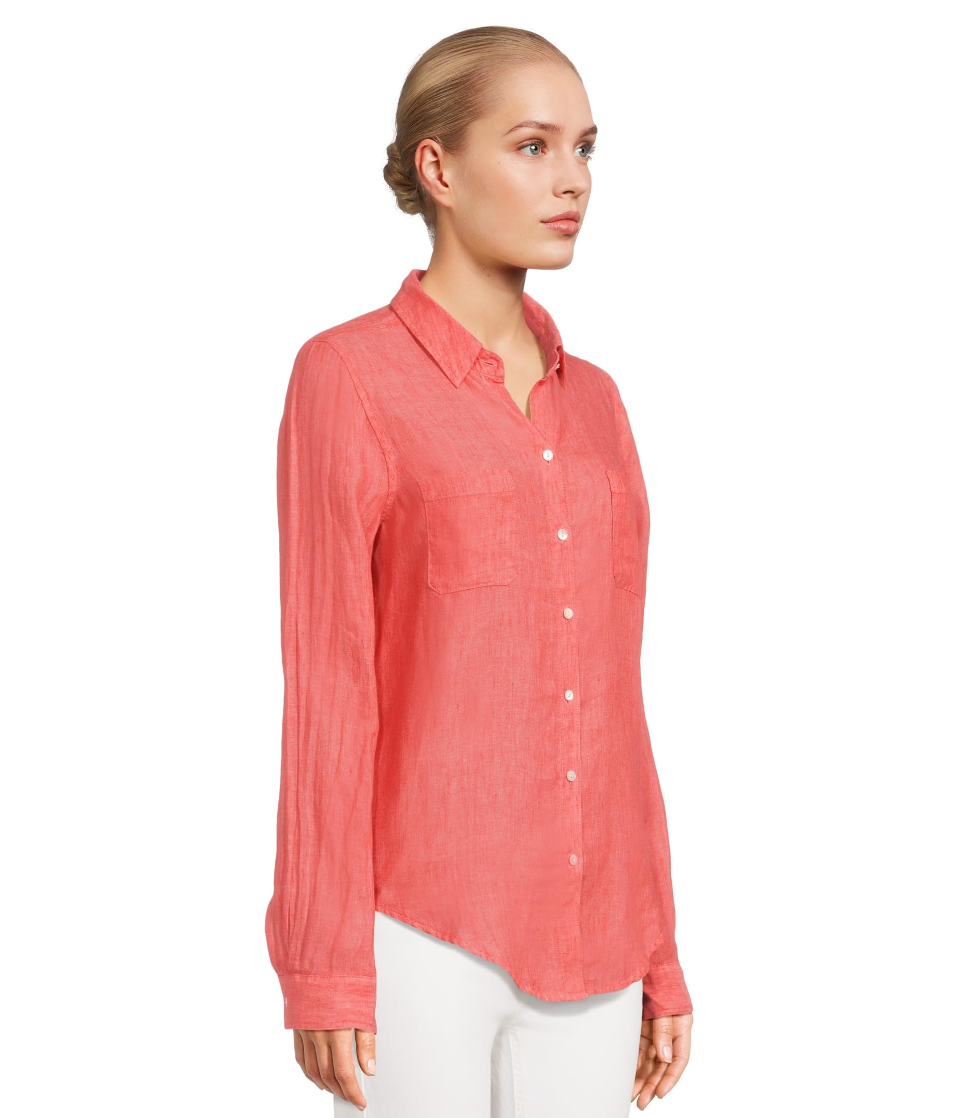 Lilly Pulitzer Sea View Button-Down Resort Blanco XXS