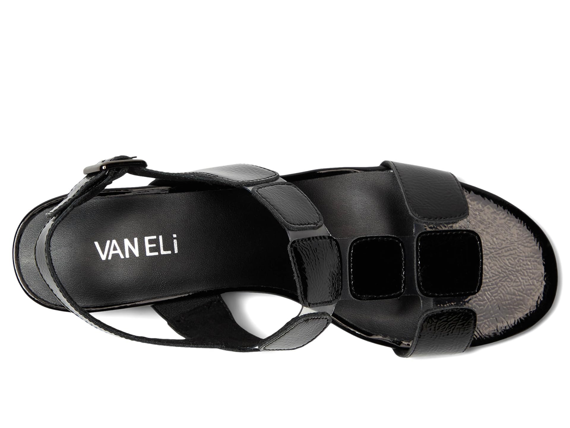 Vaneli Hatty Sandalia para Mujer, Naplak Negro, 12
