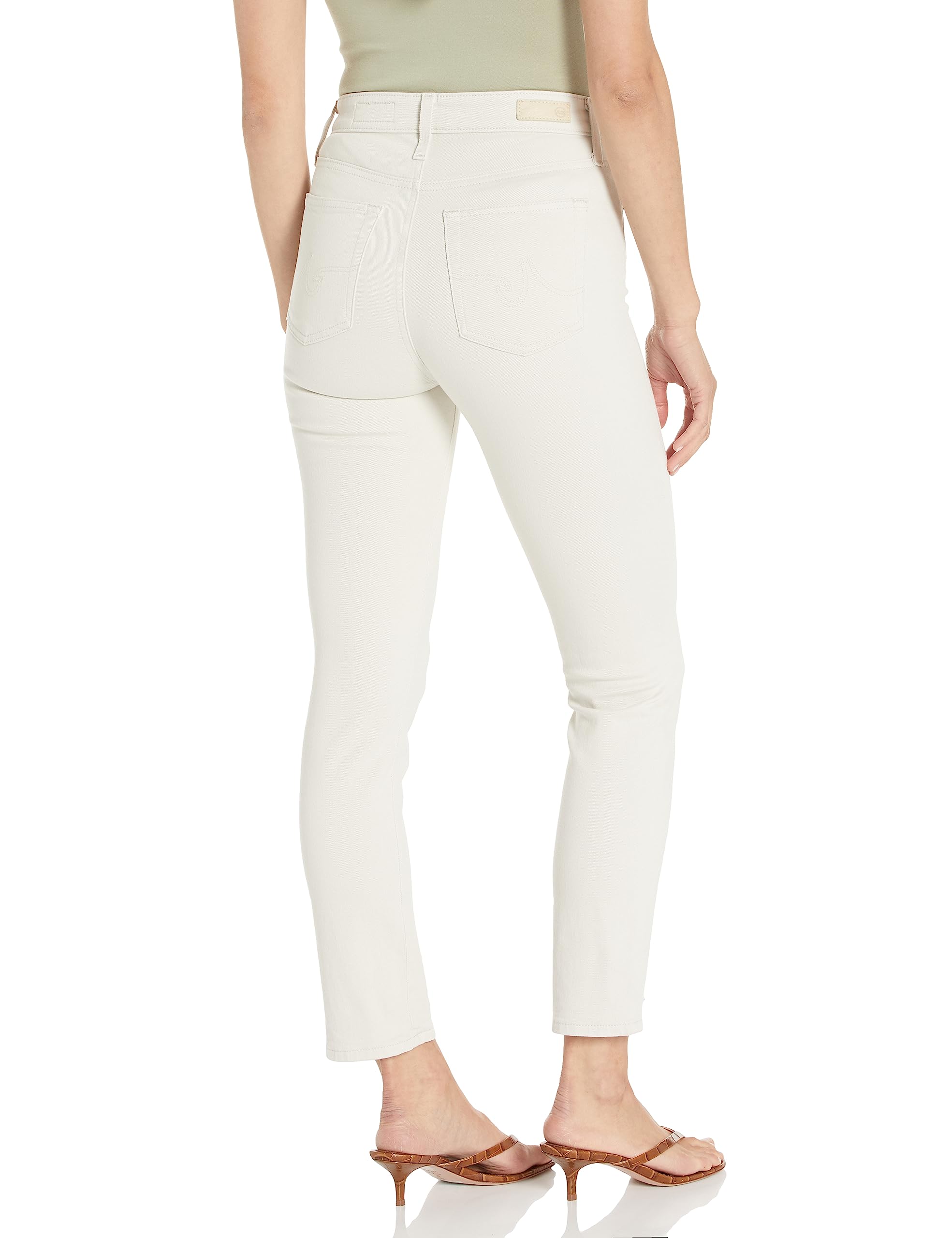 AG Adriano Goldschmied Mari High Rise Slim Straight Crop Jean Pantalones para mujer, 