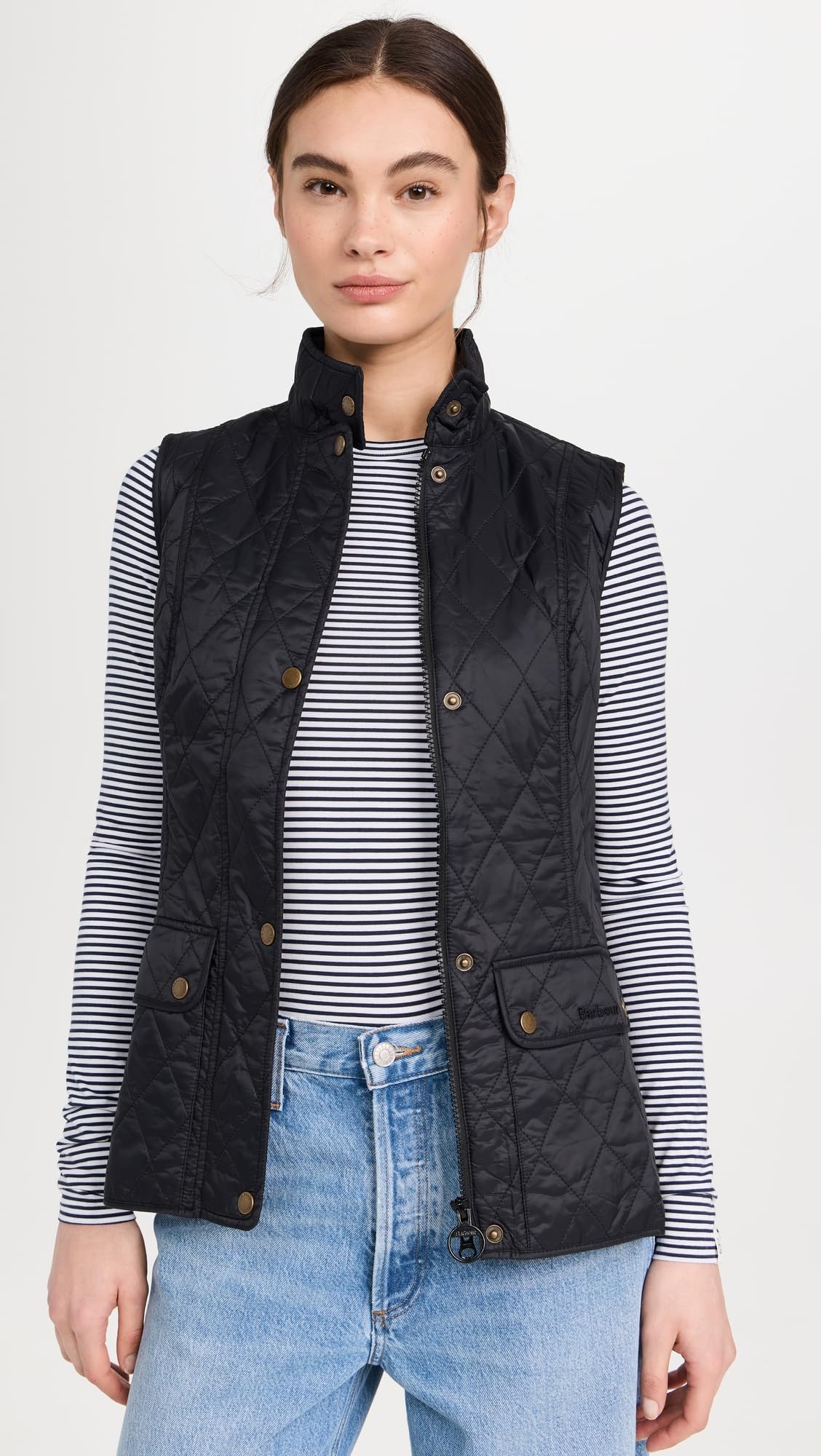 Barbour Otterburn Chaleco para Mujer, Negro, 4