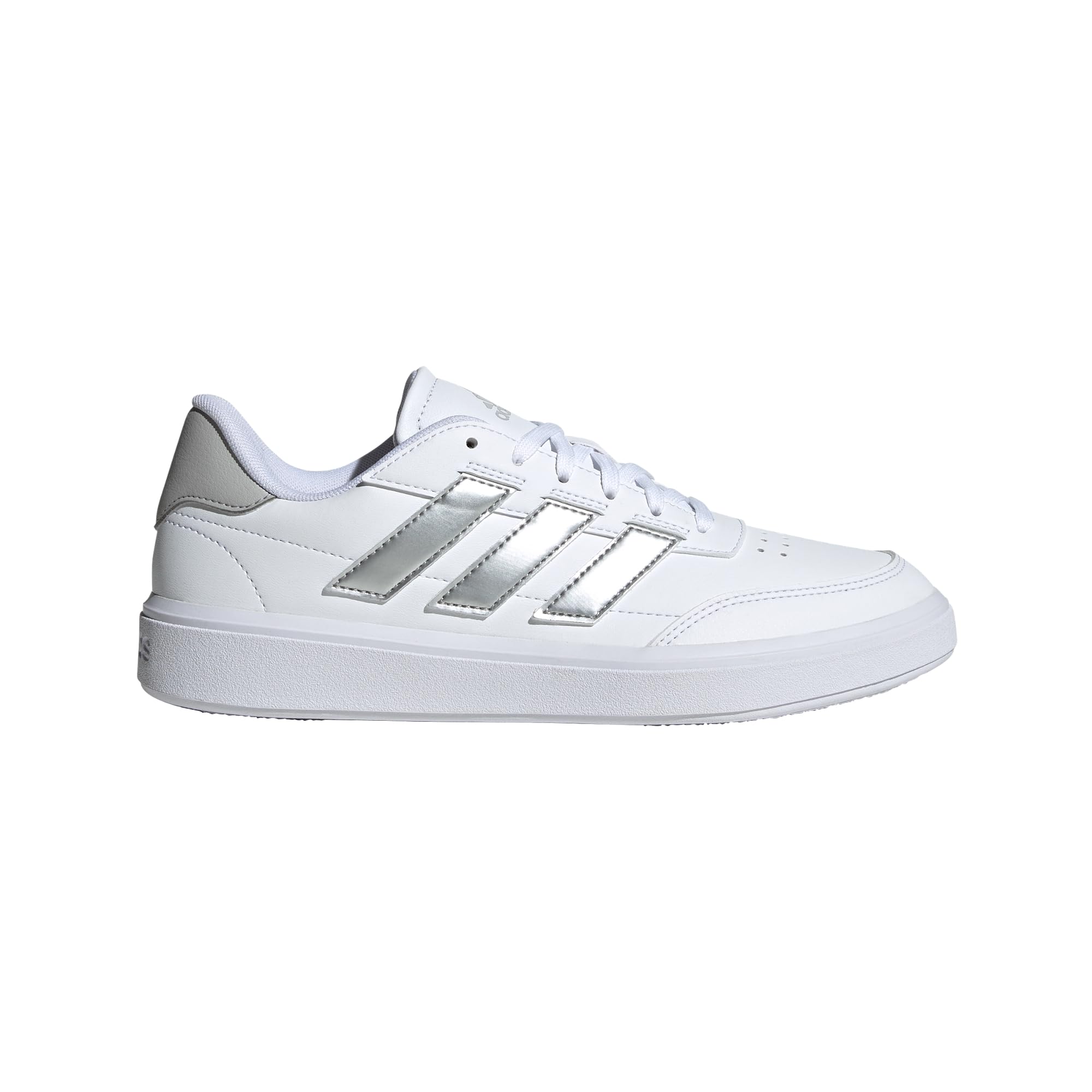 Adidas Mujer CourtBlock Blanco/Plata Metálico/Gris 8