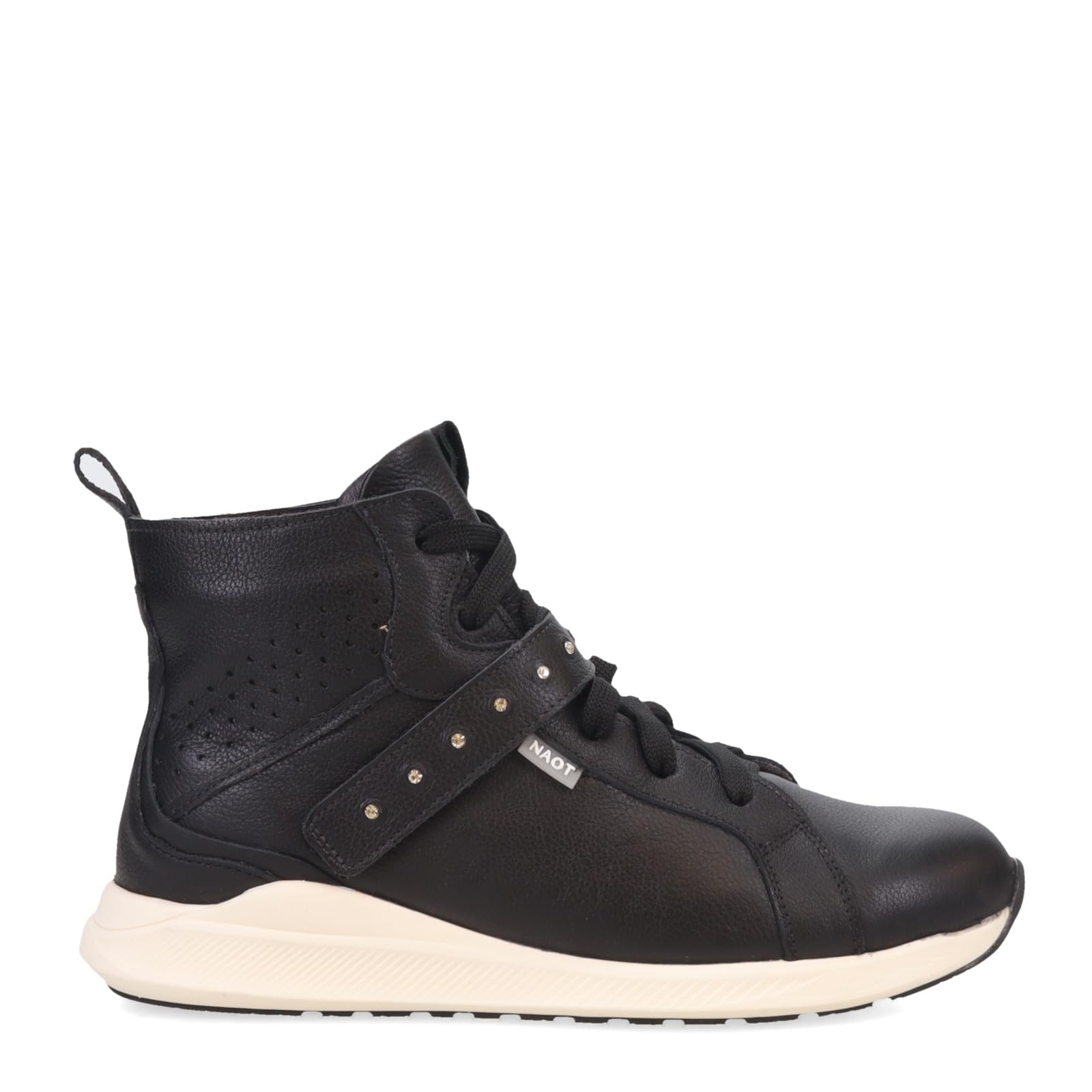 NAOT Footwear Zapatilla de deporte Oxygen para mujer de cuero negro suave - 5 M US