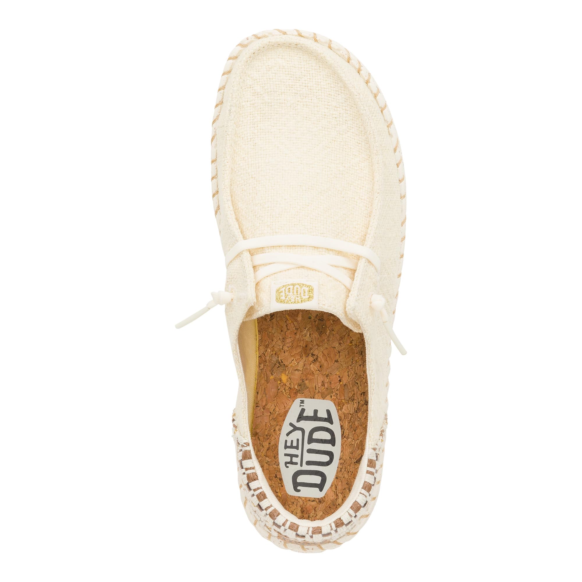 HEYDUDE Wendy Funk Coastal Woven Egret/Multi Talla 12, Zapatos de mujer, Mocasines si