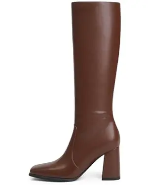 Botas altas hasta la rodilla para mujer, con tacón grueso