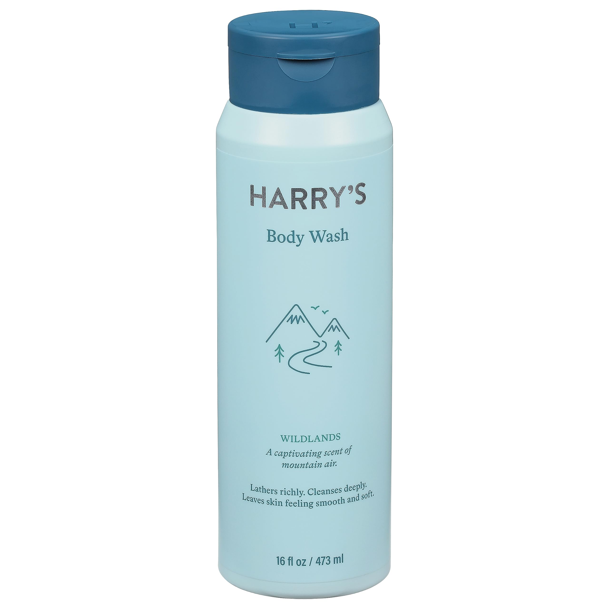 Harry's Gel de baño para hombre, aroma Wildlands de aire de montaña, 16 onzas líquida