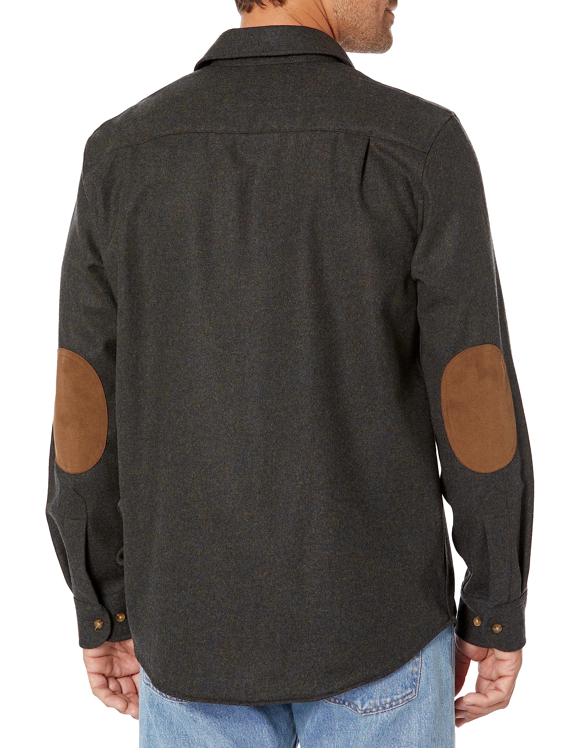 PENDLETON Camisa de manga larga de corte clásico para hombre, gris/azul degradado, LG