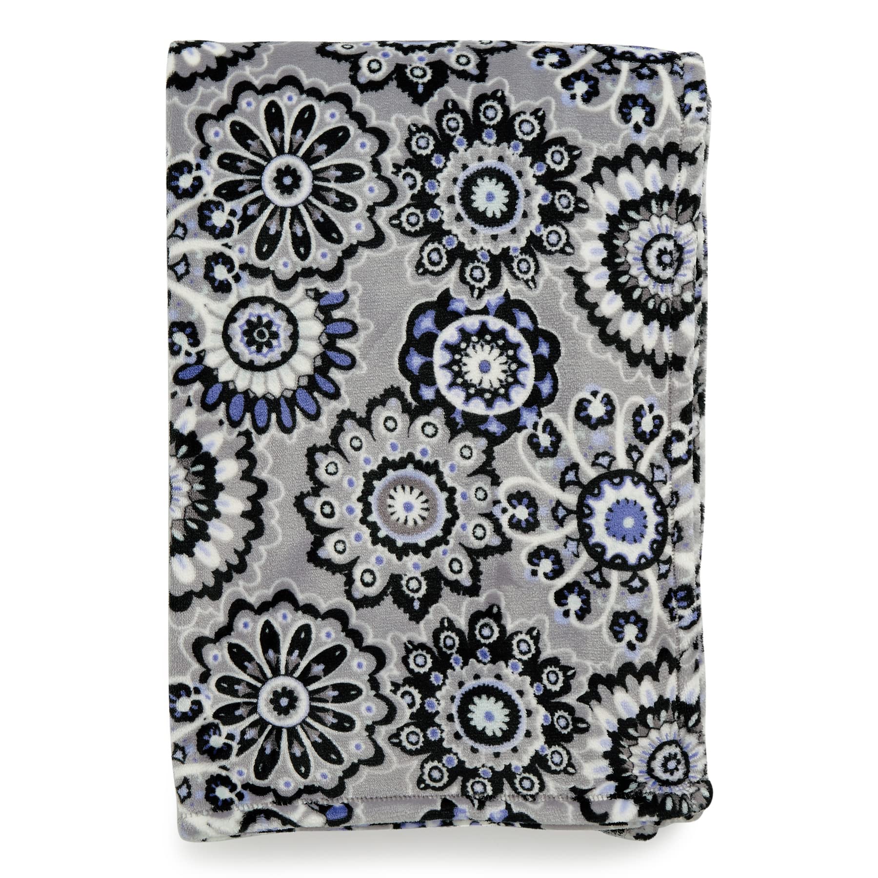 Vera Bradley Manta de felpa para mujer, forro polar, medallón tranquilo, talla única