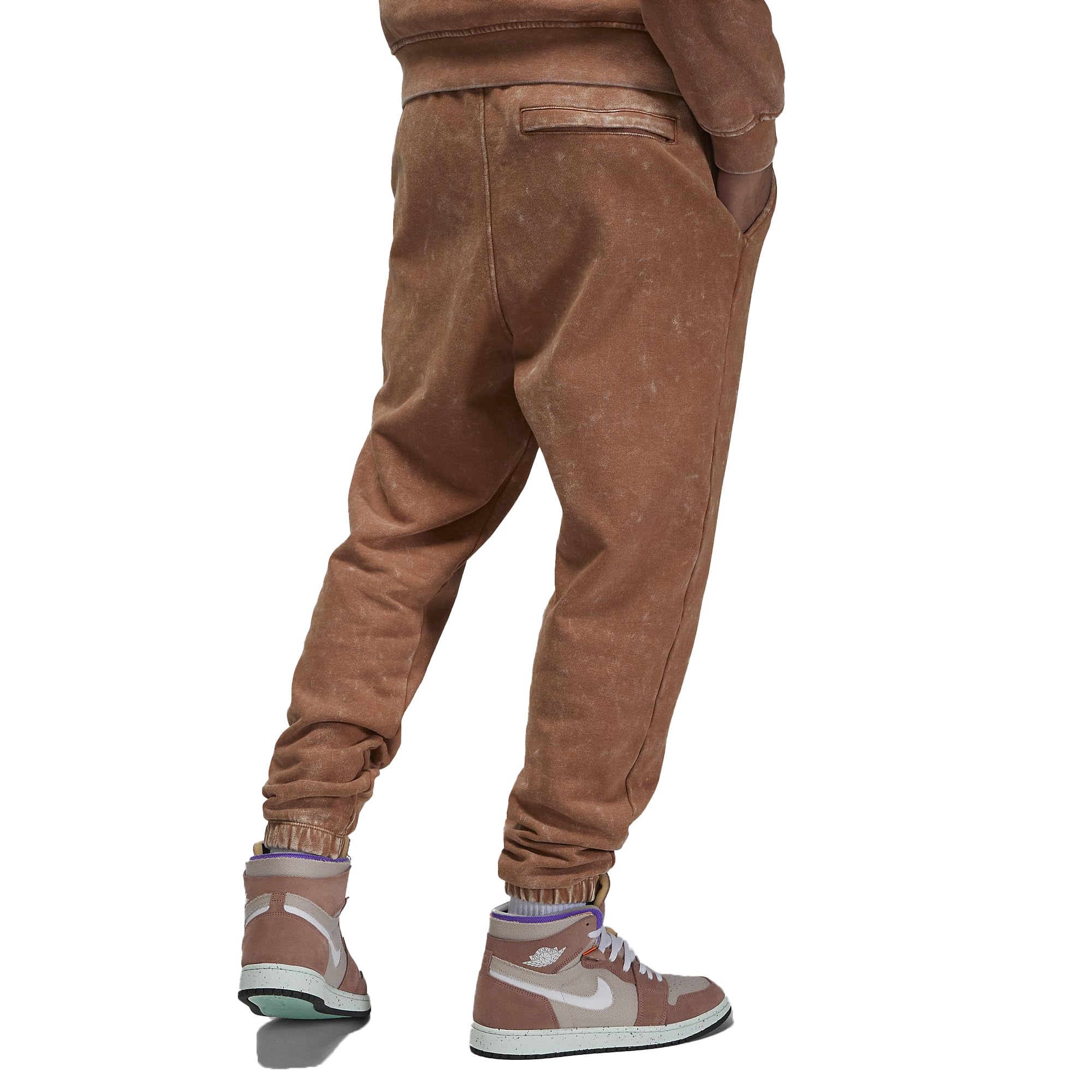 Pantalones de Lana Nike Jordan Flight Fleece para Hombre Lavados (US, Alpha, Large, Regular, Regular, Mineral Clay)