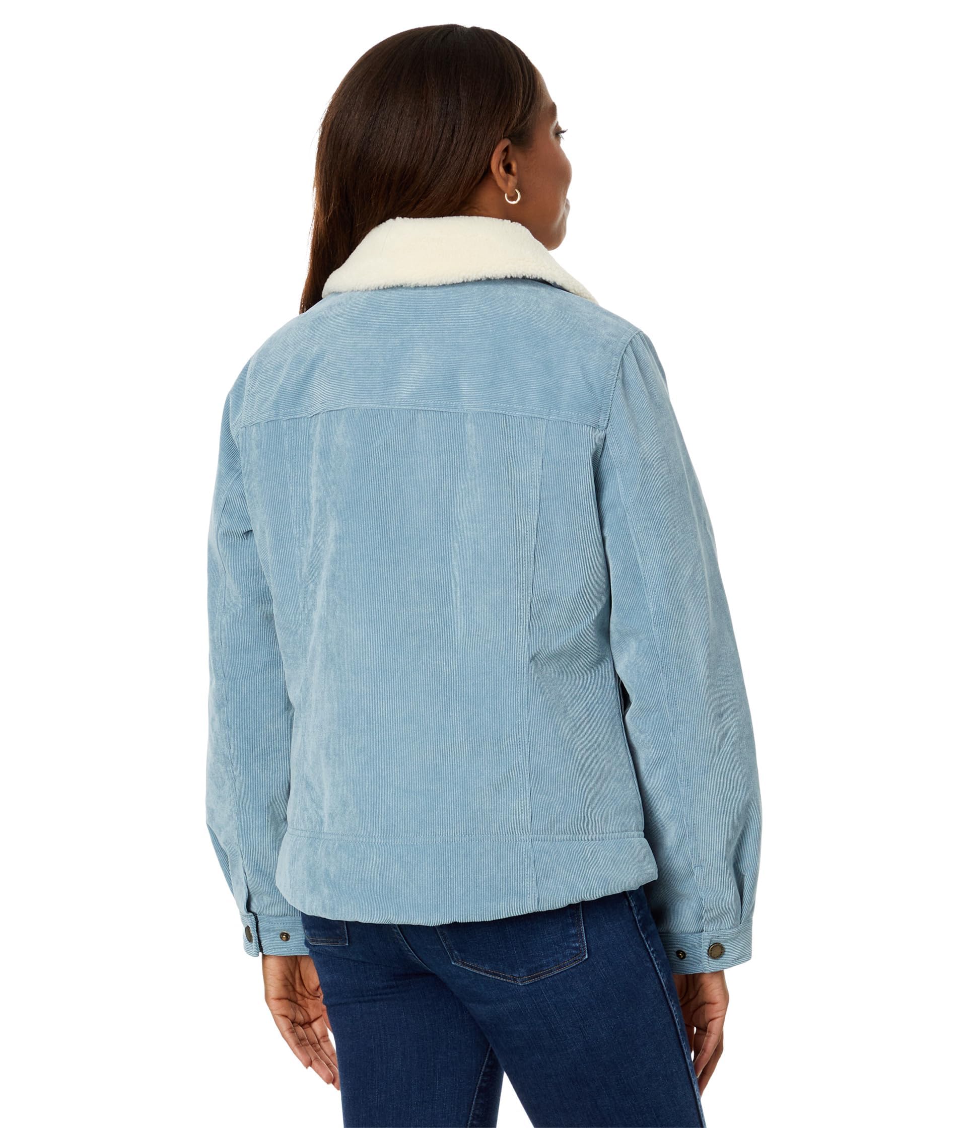 Pendleton Wind River - Camioneta de Pana para Mujer, Azul Descolorido, XL