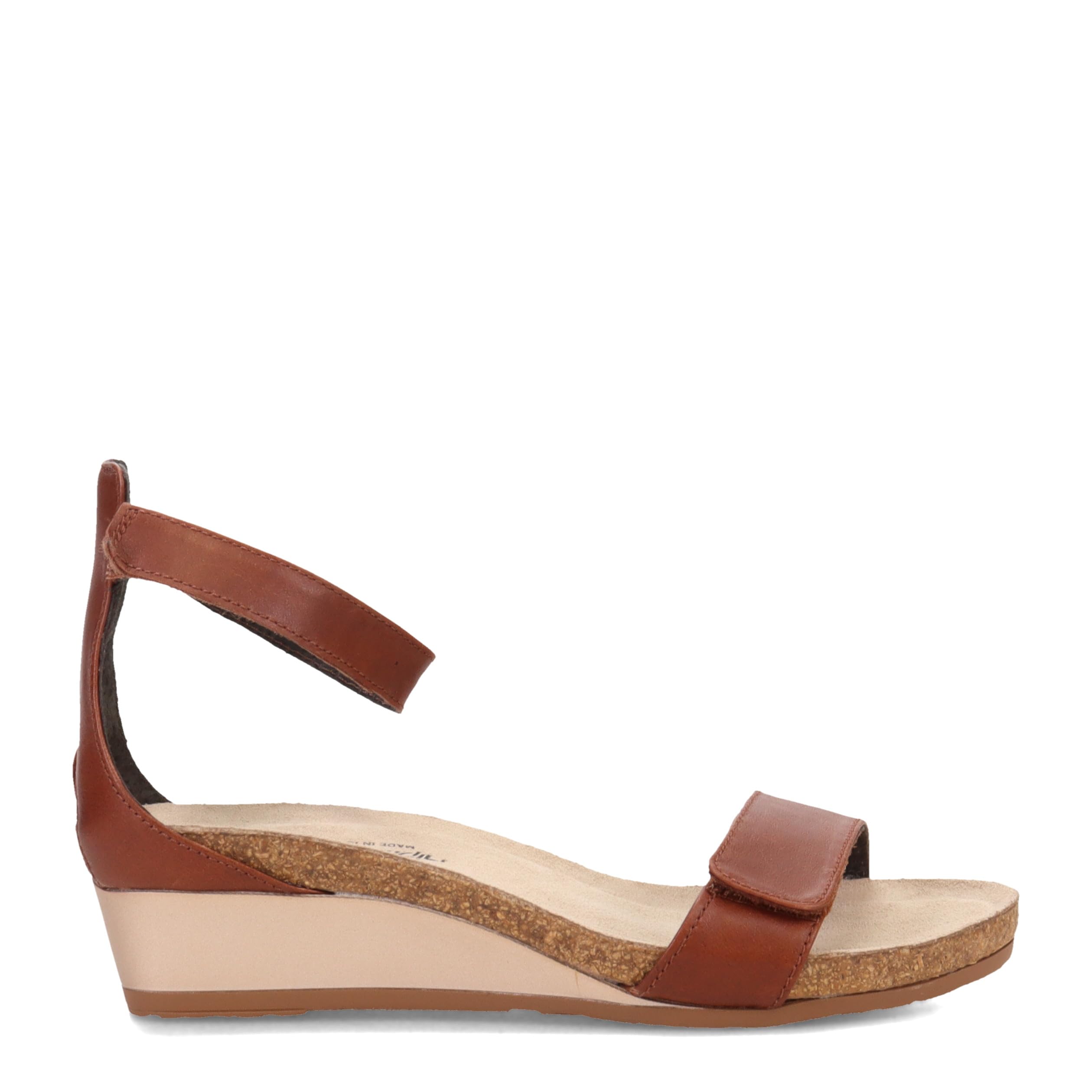 NAOT Footwear Sandalia de cuña de sirena para mujer, color castaño suave, 6-6.5 N US