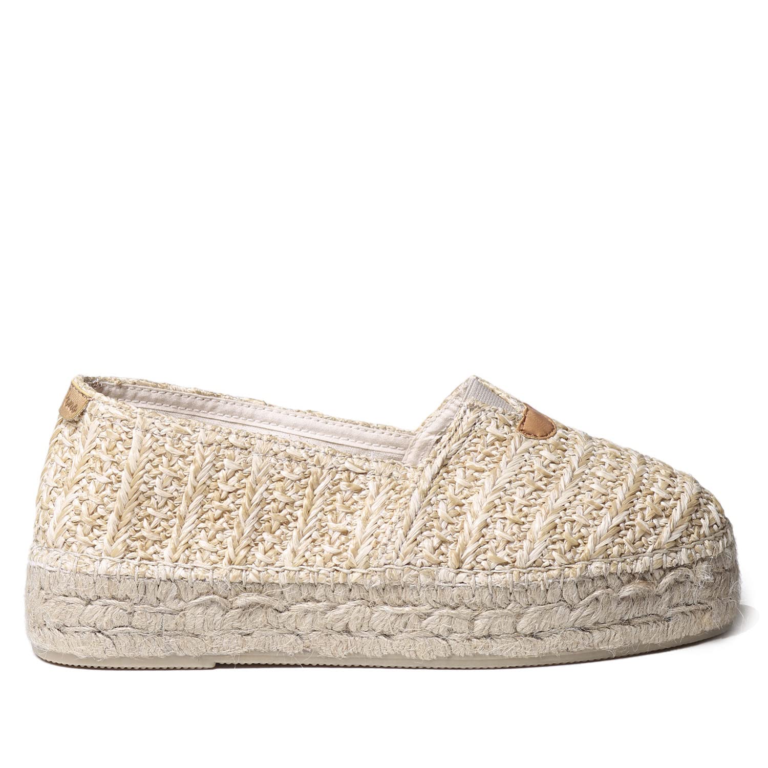 Toni Pons Arlet-NZ Alpargata Sandalia con Cuña para Mujer, Natural, 8-8.5