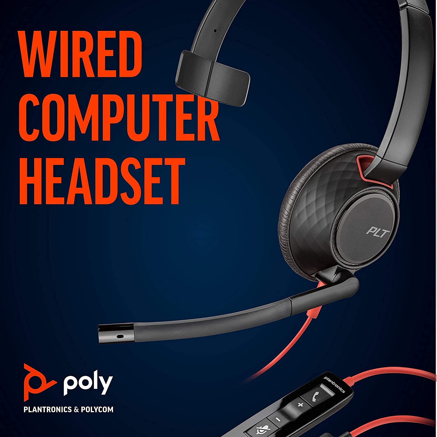 Plantronics Blackwire C3210 - Auriculares con cancelación de ruido y micrófono flexible