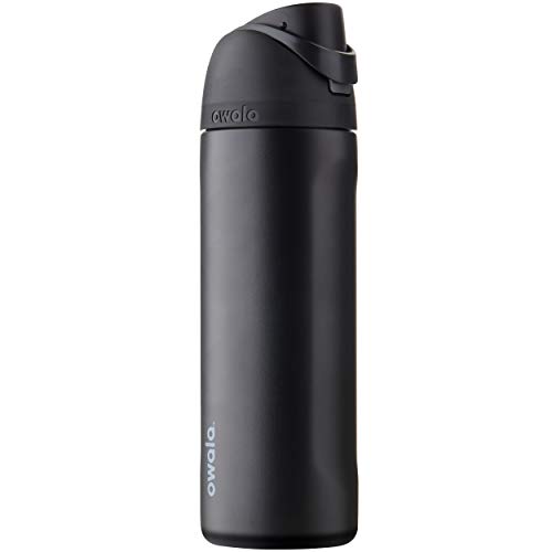 Owala FreeSip Botella de agua aislada de acero inoxidable con pajita, deportes sin BPA