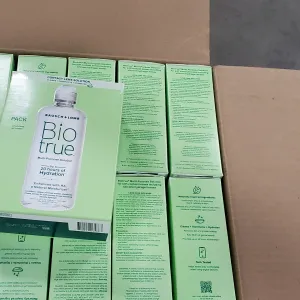 Solución de contacto Biotrue, solución multiusos con estuche para lentes, limpia, acondiciona