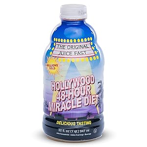 Bebida de limpieza desintoxicante de 48 horas de Hollywood Diet, 1 paquete, jugo con infusión de vitamina B para B