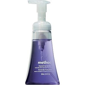 Jabón de manos espumoso Method, lavanda francesa, 10 onzas (paquete de 1)