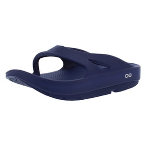 OOFOS OOriginal Recovery Sandalia, Azul marino - Talla 12 para mujer, Talla 10 para hombre