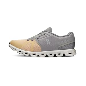 On Zapatillas para correr Cloud 5 para hombre, Niebla/Savannah, 11.5 US