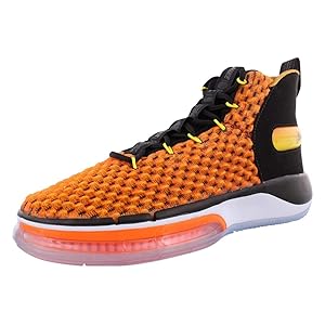Nike ALPHADUNK Zapatos de baloncesto para hombre (10.5, naranja total/negro/blanco)