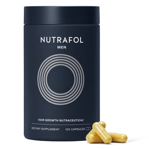 Suplementos para el crecimiento del cabello de hombres Nutrafol, clínicamente probados para un cabello visiblemente más grueso