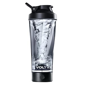 Botella mezcladora de proteínas eléctrica VOLTRX Premium, fabricada con Tritan, sin BPA, 24