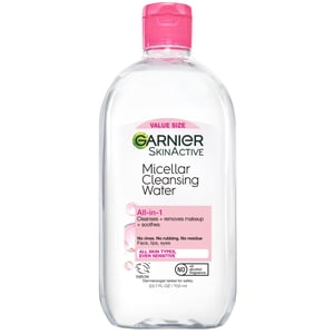 Garnier Agua Micelar, Limpiador Facial Hidratante y Desmaquillante, Apto para